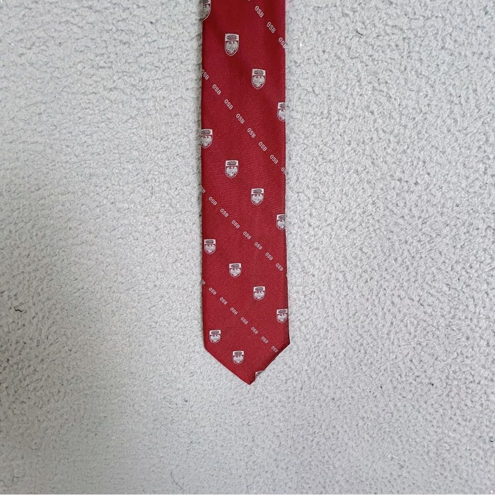 Givenchy Red and White mens Patterned Tie silk